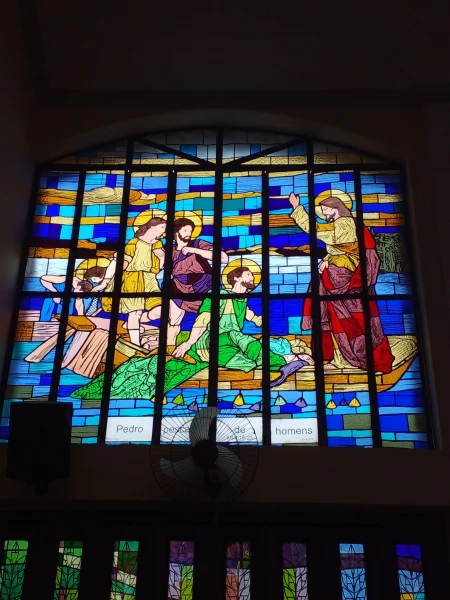 Vitral Pedro pescador de homens