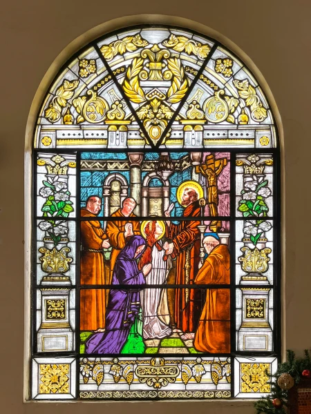 Vitral Renúncia de Santa Clara