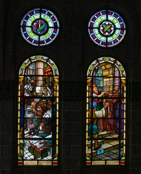 Vitral [Martírio de Frei Emanoel Ruiz e Frei Nicolau Alberca]