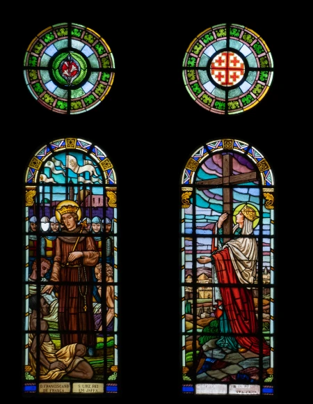 Vitral [São Luiz Rei de França e Santa Helena]