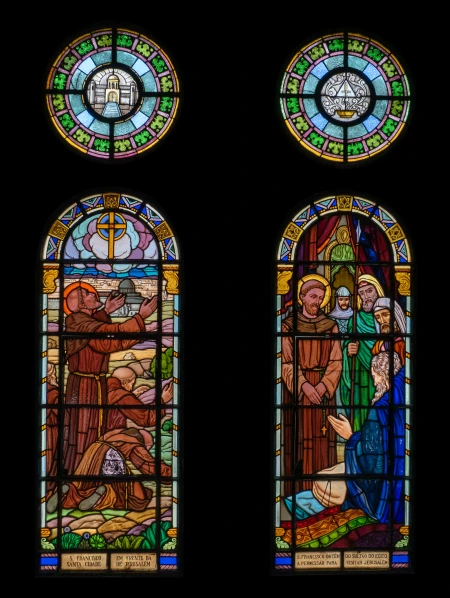 Vitral [São Francisco em Jerusalém]