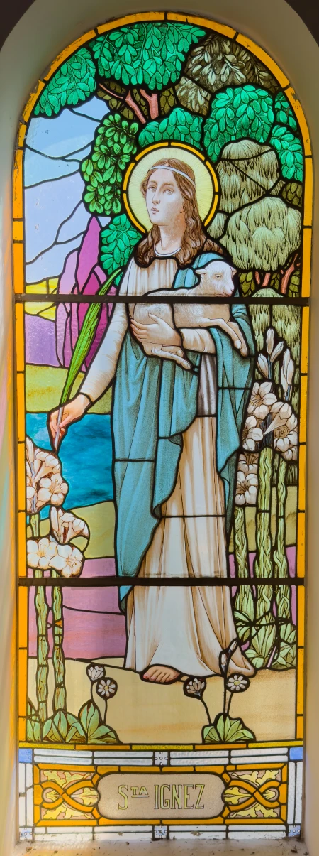 Vitral Santa Ignez