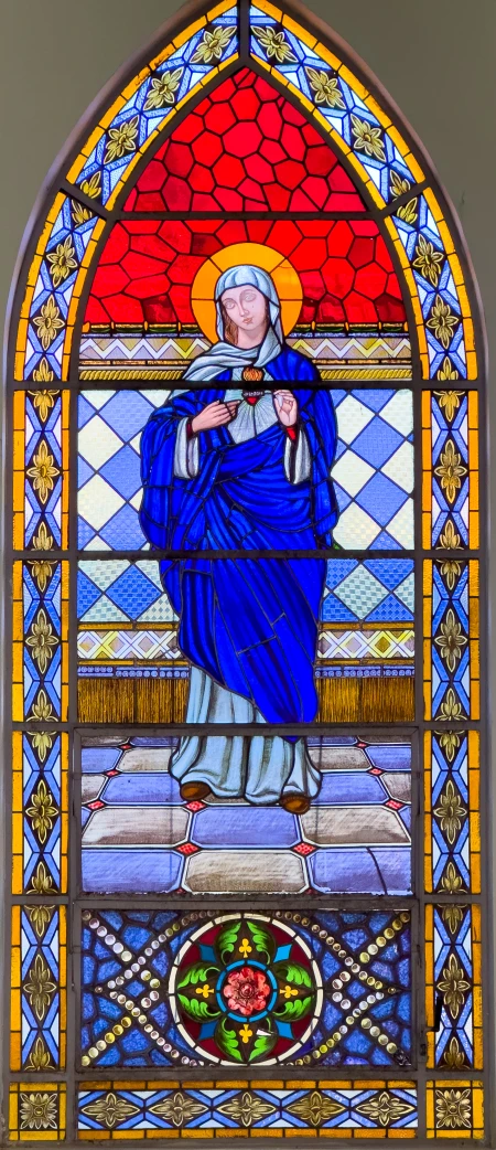 Vitral Sagrado Coração de Maria