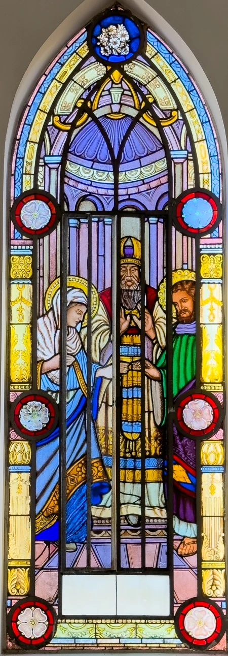Vitral Casamento de José e Maria
