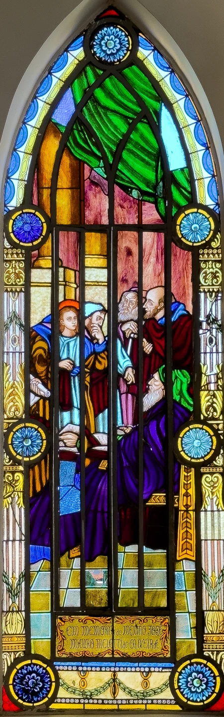 Vitral Jesus ensina Doutores