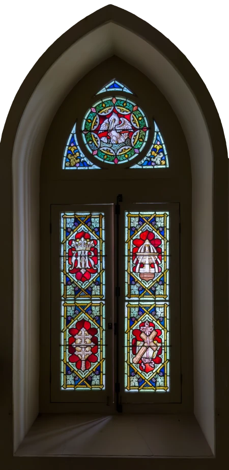 Janela (Vitral Pelicano Eucarístico)