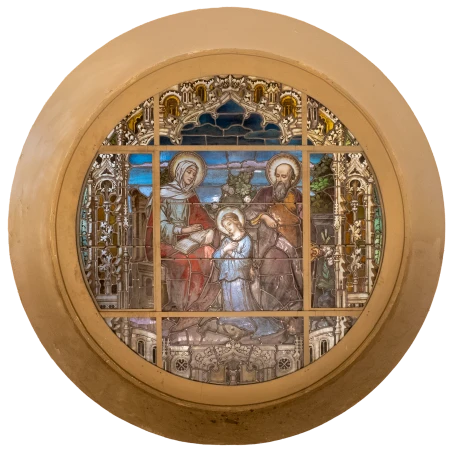 Óculo Sant'Ana Mestra, com a Virgem Menina e São Joaquim