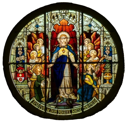 Óculo Assunção de Nossa Senhora com Anjos Músicos