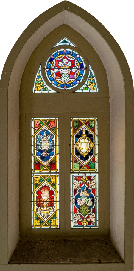 Vitral (Coroa com lírio)