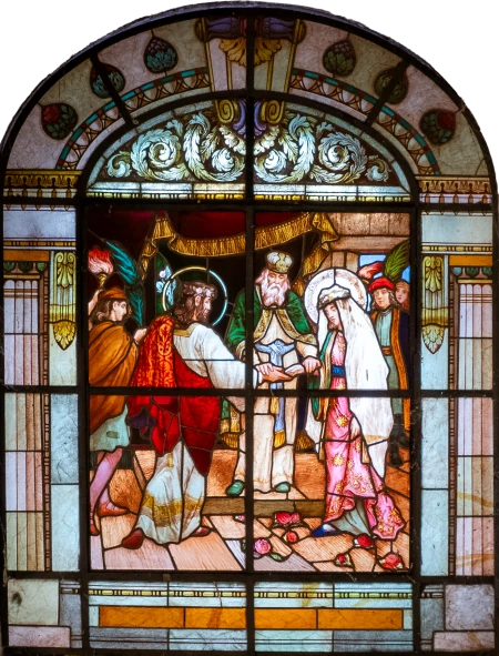 Vitral (União da Virgem e São José)