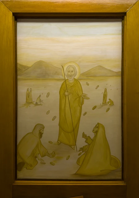 Pintura [Moisés e o maná que caiu do céu no deserto]