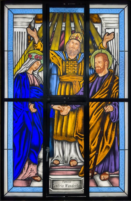 Vitral [União da Virgem e São José]