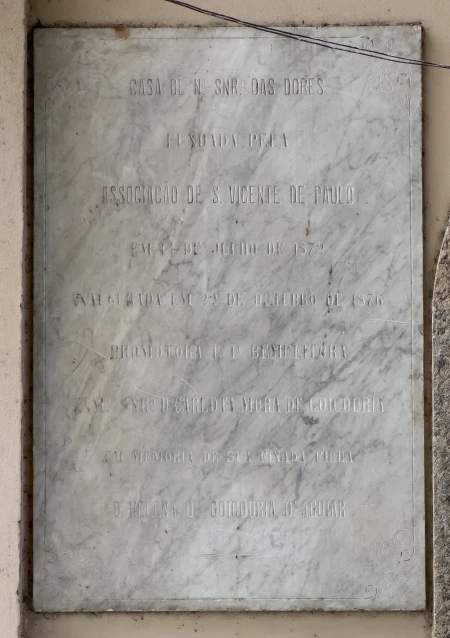 Placa Casa de Nossa Senhora das Dores