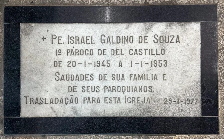 Lápide Pe. Israel Galdino