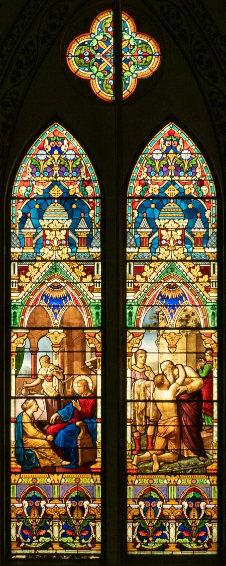 Vitral (Cristo visita Maria e Isabel)
