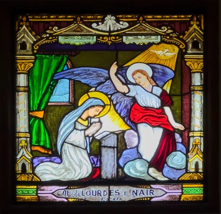 Vitral (Visita do Arcanjo à Virgem)