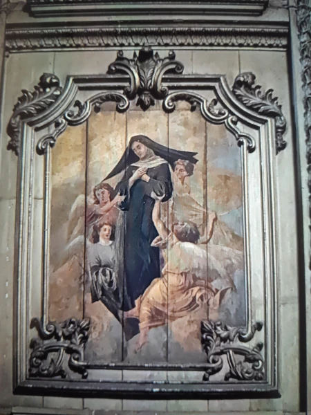 Pintura [Santa Teresa com anjos]