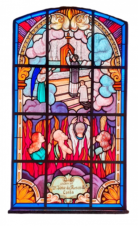 Vitral [Eucaristia e Almas do Purgatório]
