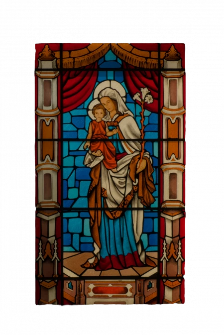 Vitral Nossa Senhora com Menino