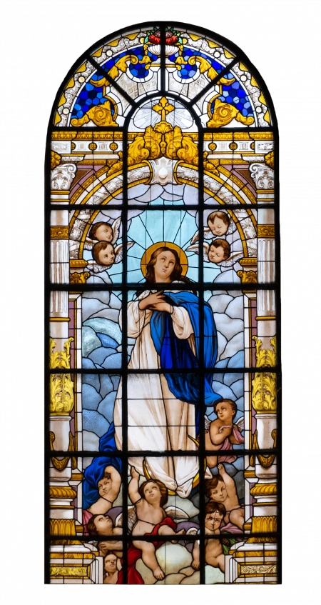 Vitral Virgem Mãe