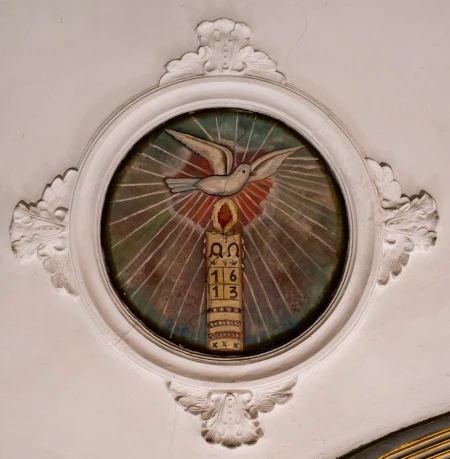 Medalhão Pomba e Vela