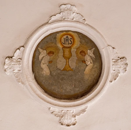 Medalhão Cálice e Anjos